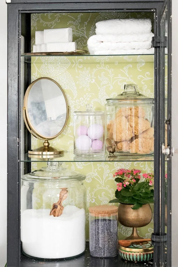 Spa-Style Bathroom Storage