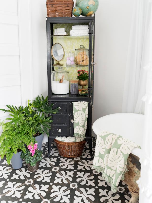 Beautiful Vintage Style Bathroom Storage Hgtv