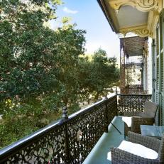Detailed Second Floor Balcony With A Stunning View