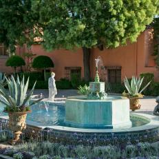 Mediterranean-Style Estate with Motor Court, Fountain