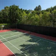 Tennis Court at Luxury California Estate