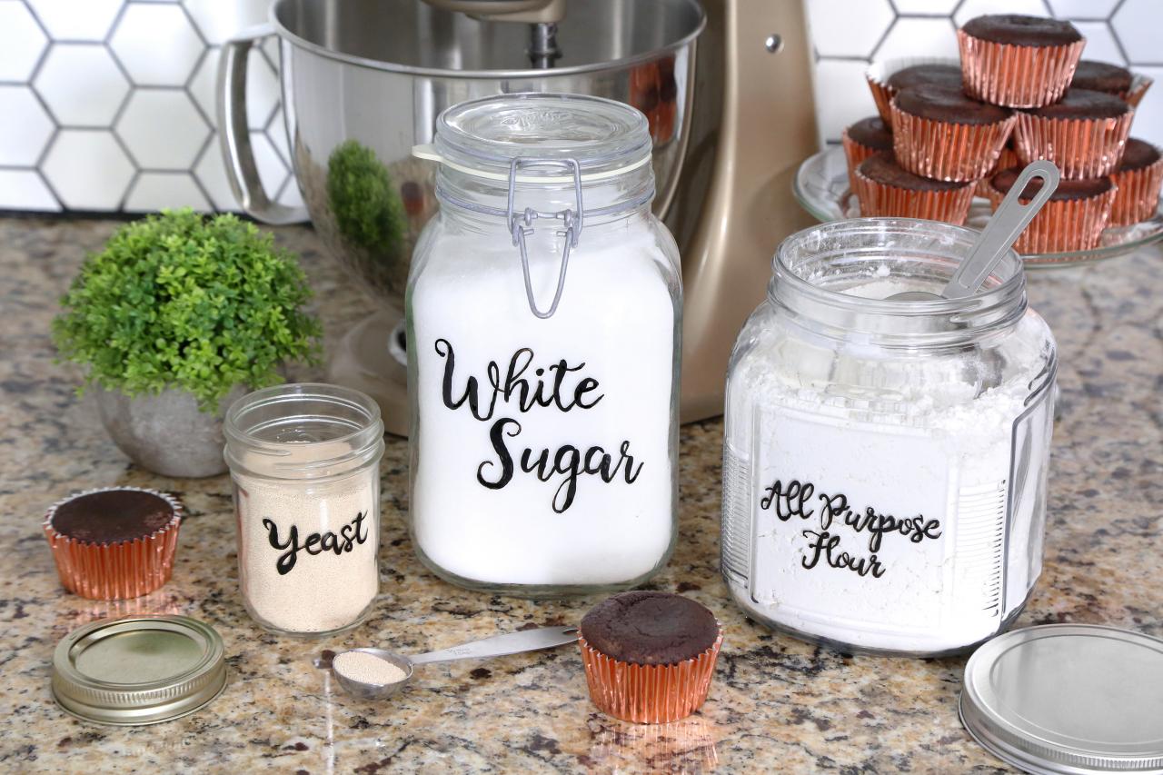 The DIY (and Charming!) Way to Permanently Label Glass Kitchen