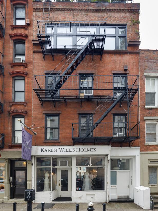 5-Story Townhouse with Brick Exterior and Rooftop Terrace
