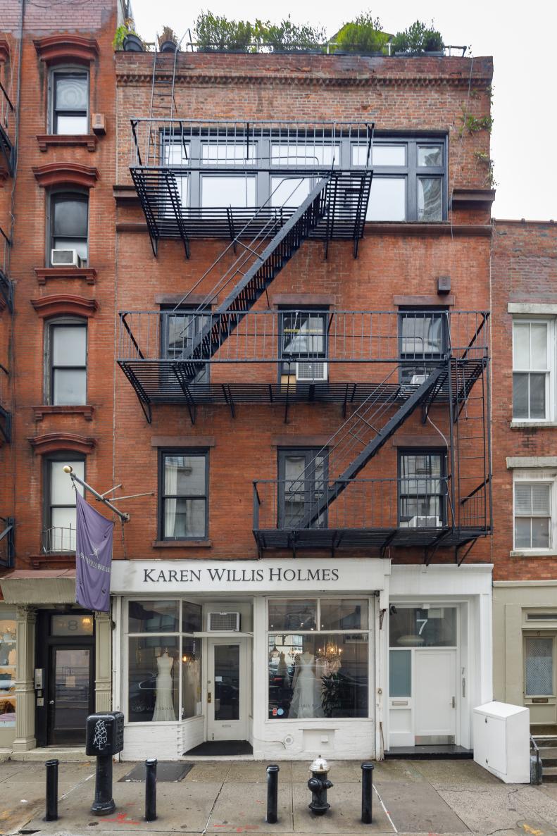 5-Story Townhouse with Brick Exterior and Rooftop Terrace