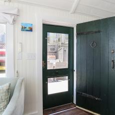 Green Front Door to Boathouse