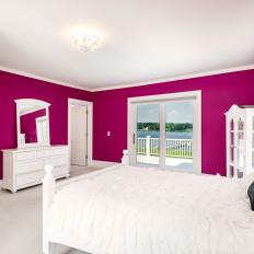Pink Bedroom With River Views