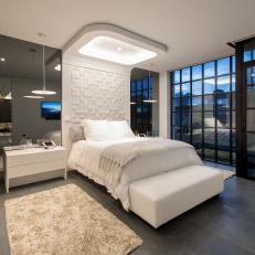 Modern Master Bedroom In White