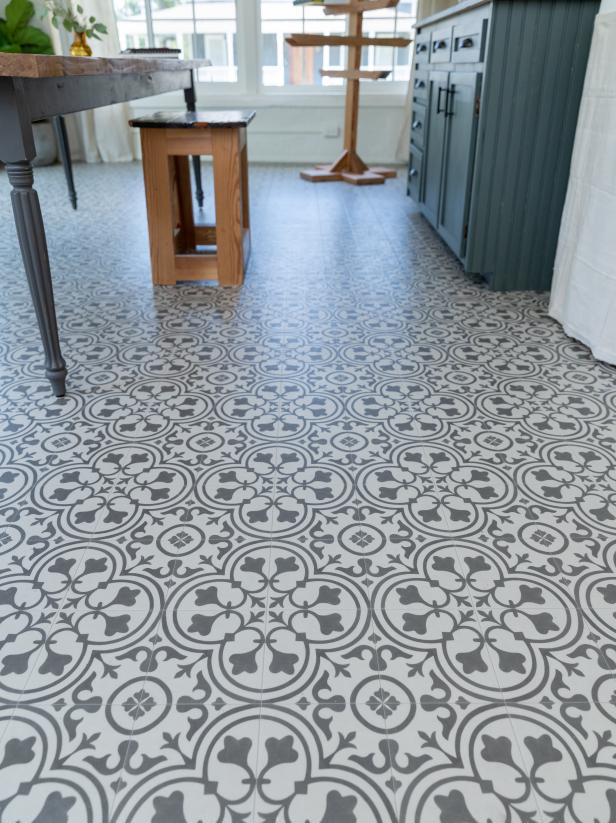 Linoleum Flooring In The Kitchen, Linoleum Floor Tiles