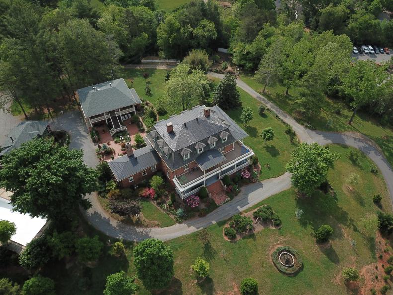 Historic Home Sits In the Middle Of Wraparound Driveway