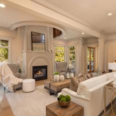 Neutral Living Room with Loads of Architectural Detail