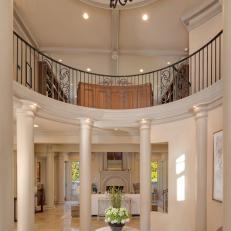 Neutral, Traditional Foyer with Dome