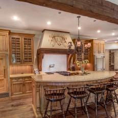 Contemporary Kitchen with Rustic Details