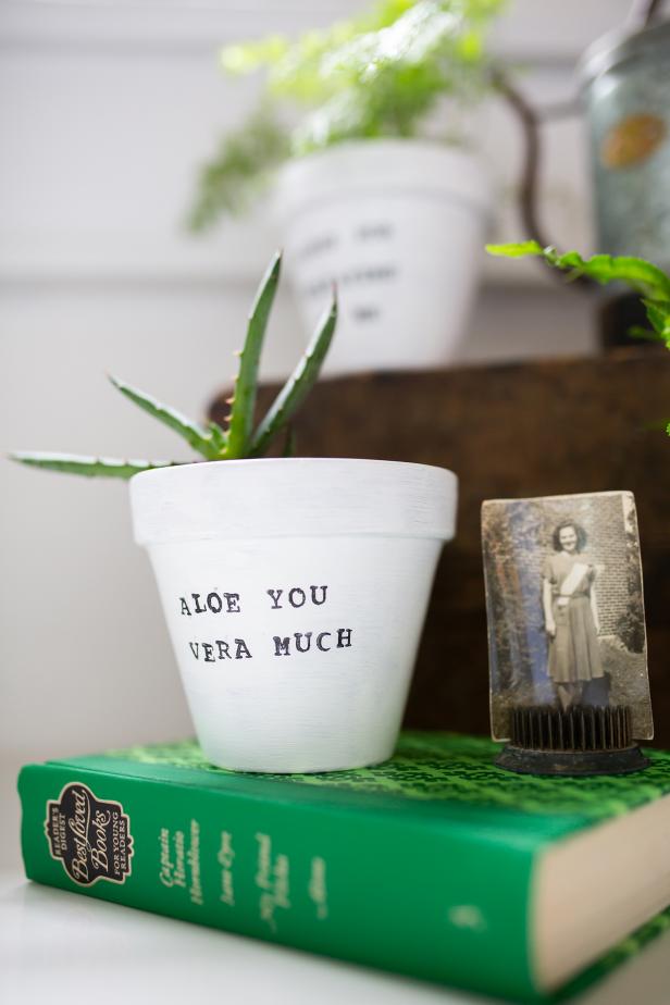 Show your loved one how much you care with this punny indoor plant.