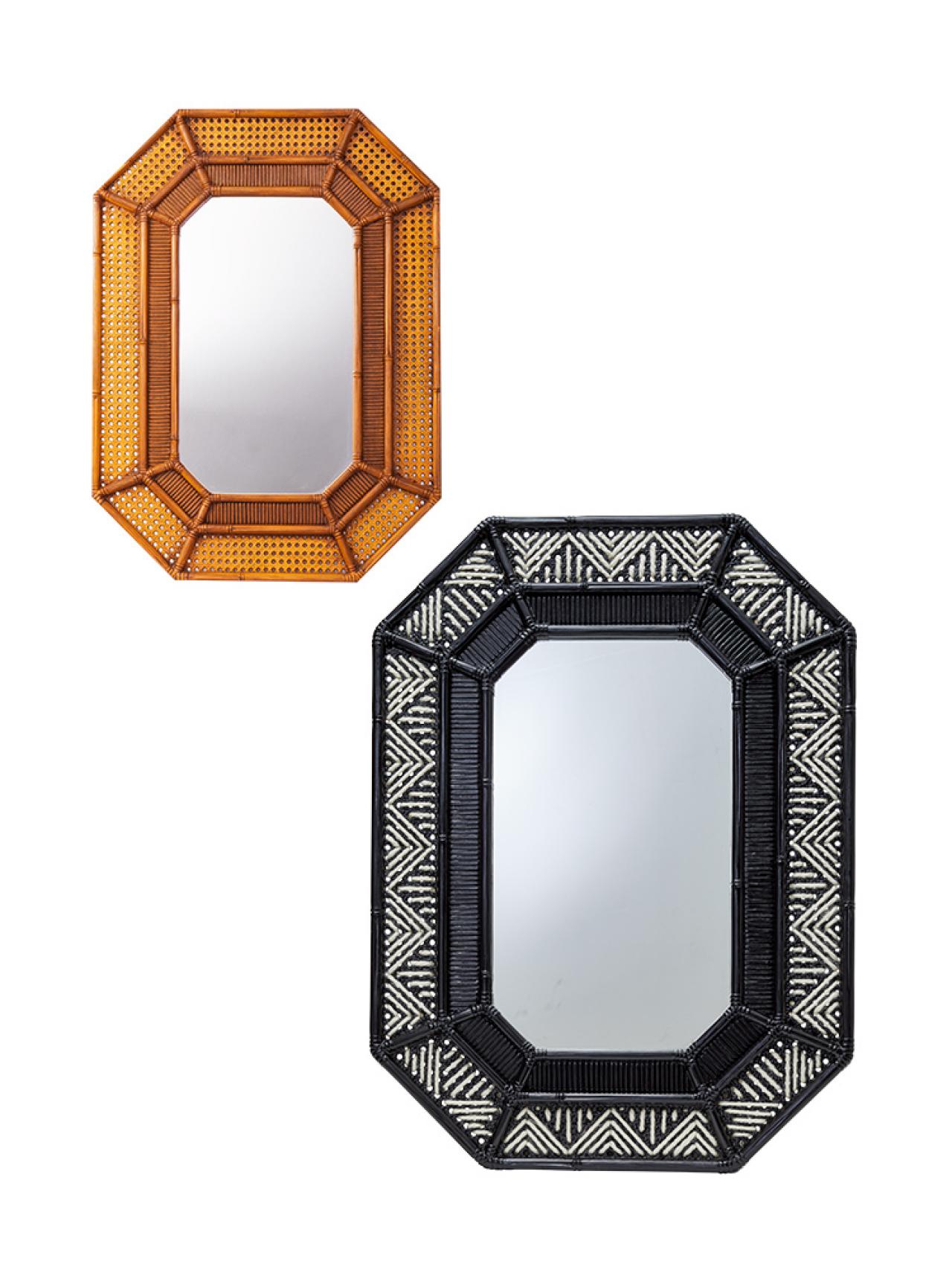 Howto Glam Up a Rattan Mirror HGTV