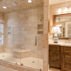 Luxurious Shower Features Dual Showering Zones