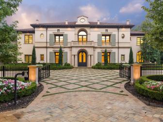 Mansion and Driveway