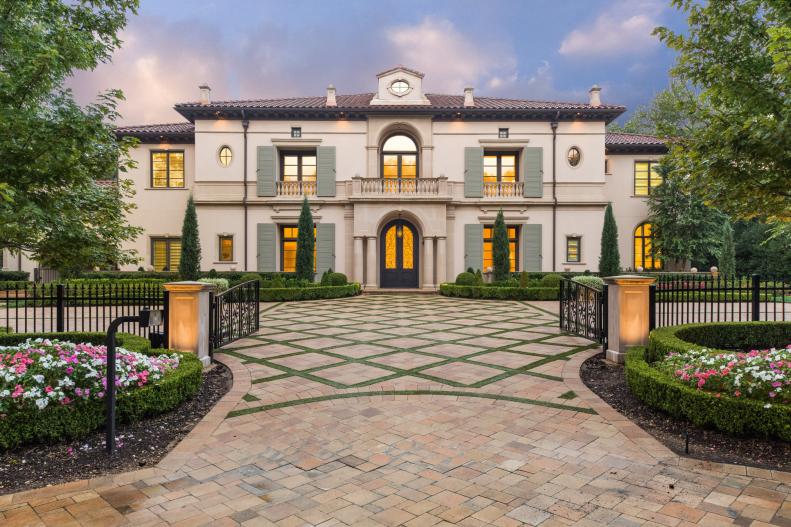 Mansion and Driveway