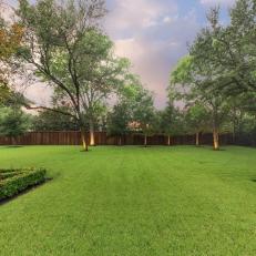 Large Backyard With Grass