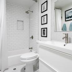 Black and White Small Bathroom
