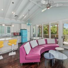  Snazzy, Colorful Kitchen in Boca Raton Guest House