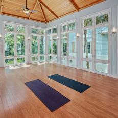 Yoga Room with Lots of Windows