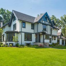 Tudor Mansion with Picturesque Curb Appeal 