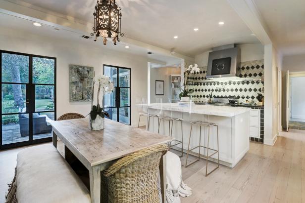 OPEN KITCHEN DINING ROOM WITH A VIEW