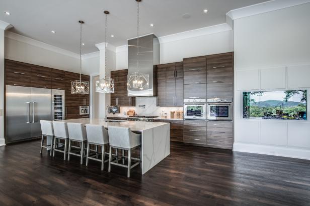 Gray Contemporary Kitchen