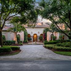 Tropical Gardens Surround Elegant Florida Home