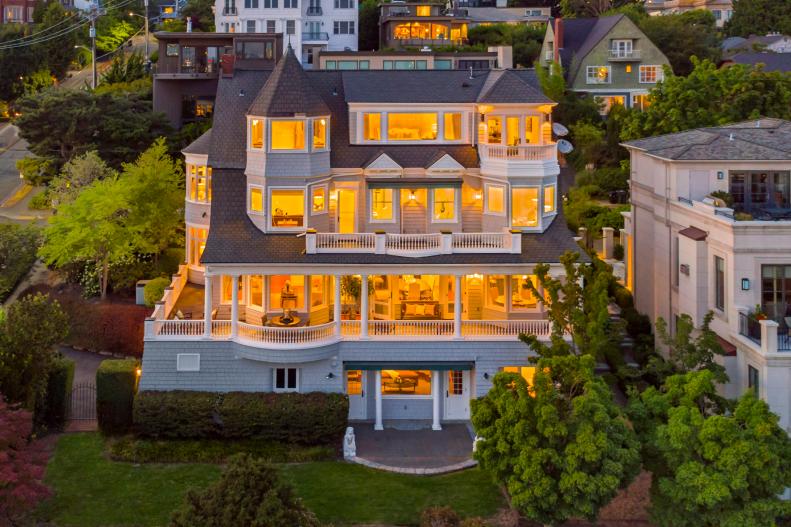Seattle home with large windows