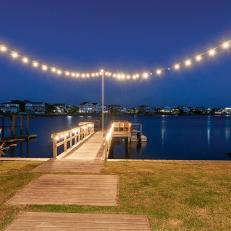 Dock With String Lights