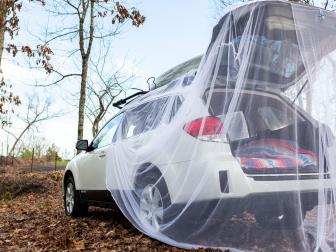 Car Camper Hack with Mosquito Net