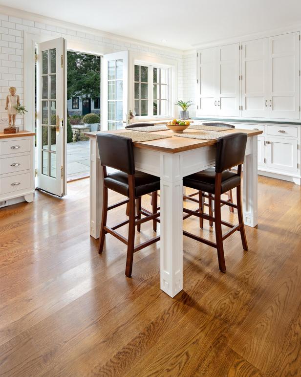 French Doors Fill Transitional Kitchen With Fresh Air ...