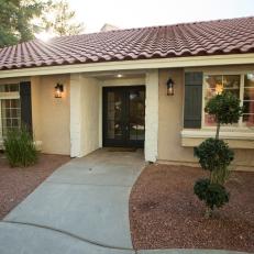 Neutral Southwestern Home Exterior with Red Roof 