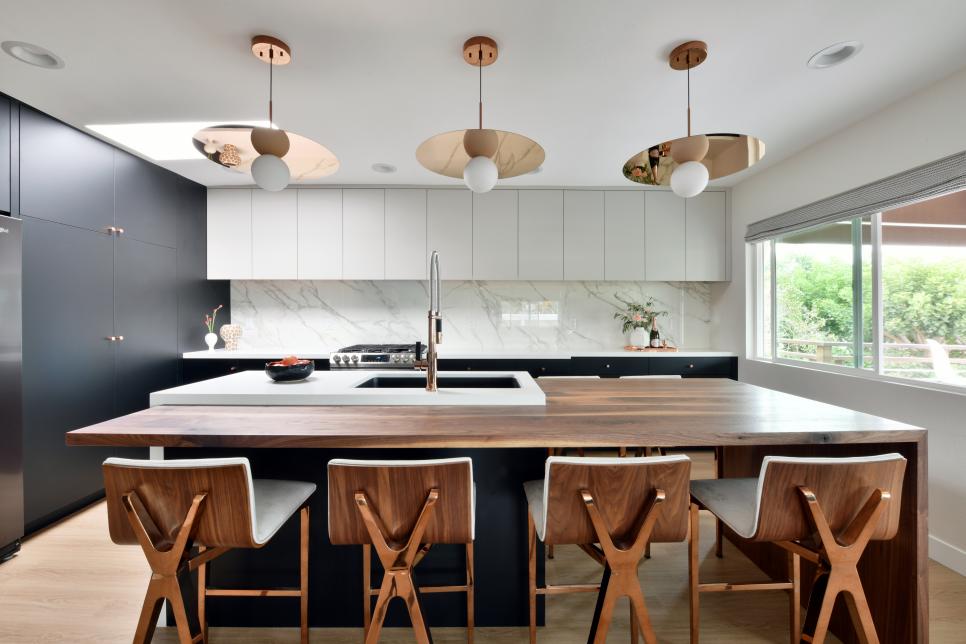 modern kitchen island designs with seating