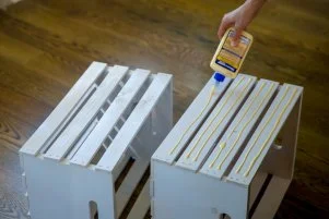 Diy dog ramp for bed with storage top