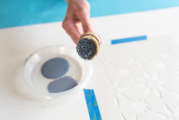 Stencil Your Way to a Stunning Cement Tile Tray | HGTV