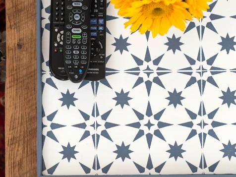 Stencil Your Way to a Stunning Cement Tile Tray