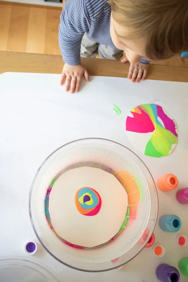 Painting for Kids How to Make Spin Art With a Salad Spinner HGTV
