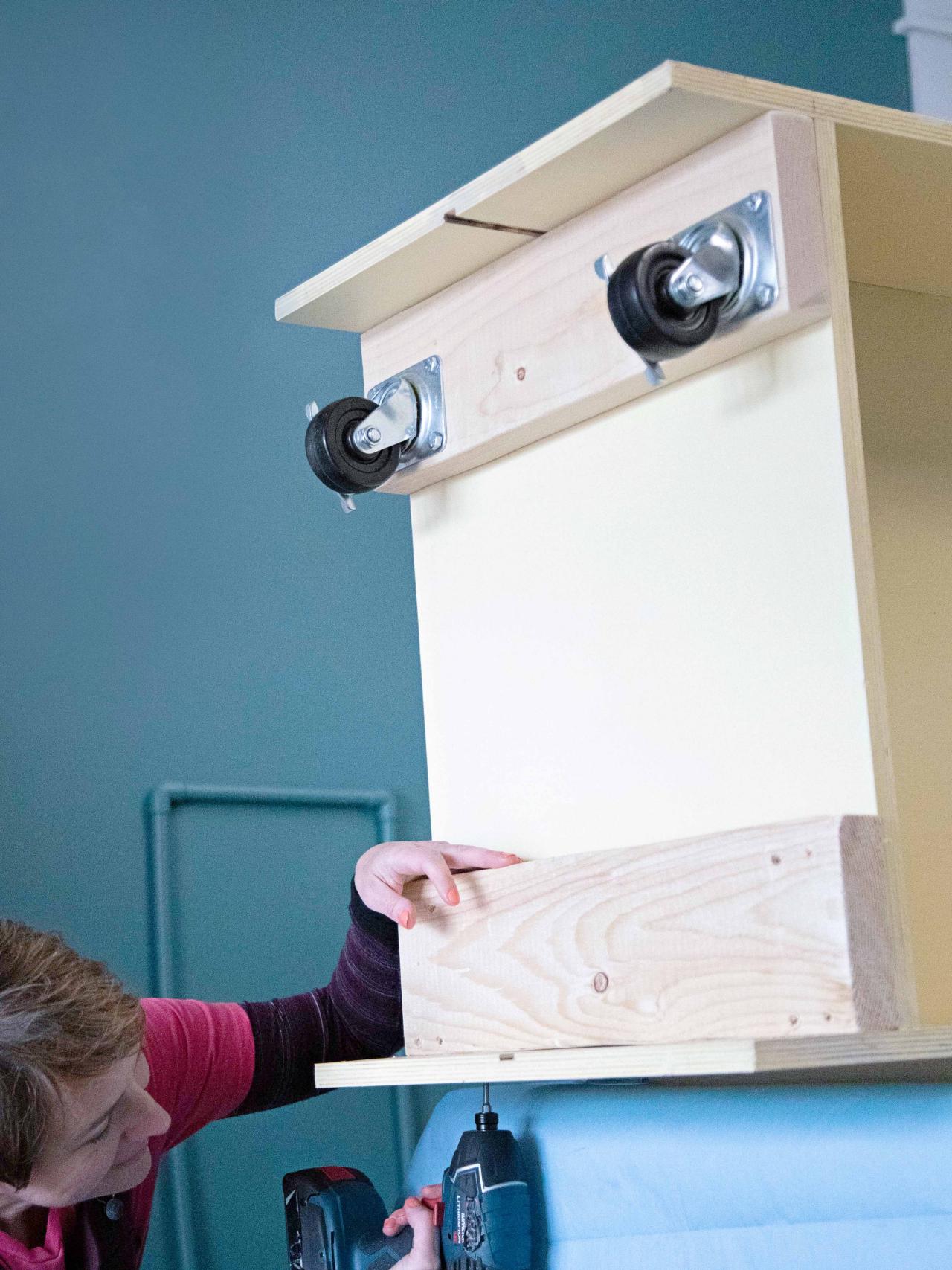 DIY Rolling Storage Shelves for the Garage HGTV