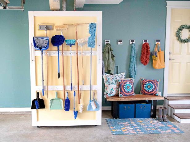 Hide Your Water Heater With A Diy, How To Cover Shelves In Garage