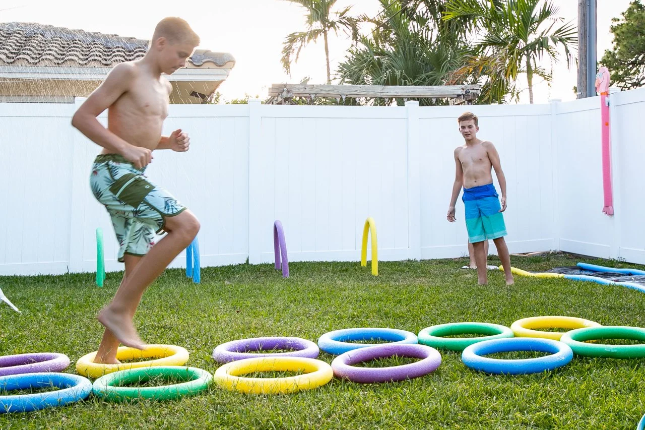Giant Floor Games - Summer Ocean Pose Balance Game, Under The