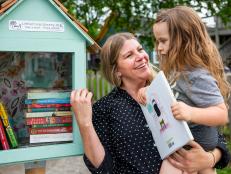 One of the best ways to encourage reading is to share a favorite book with someone. Spread the love in your entire neighborhood with this adorable library everyone can enjoy.
