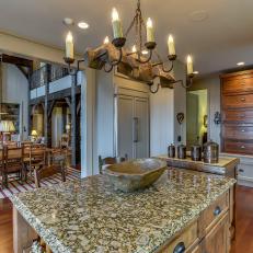 Rustic Kitchen Features an Eclectic Vibe