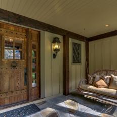 Inviting Front Porch With Swing