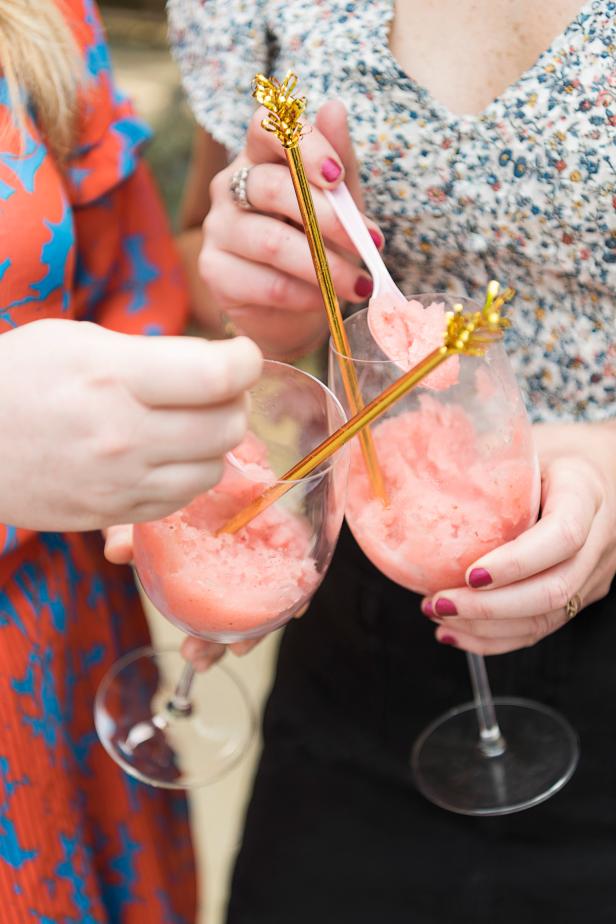 Make a frozen &quot;frosé cocktail in no time this summer with an ice cream maker.