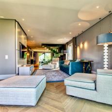 Neutral Toned, Open Floor Plan Living Space 