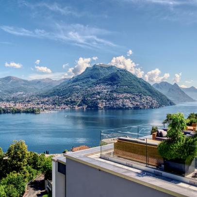 Private Rooftop Terrace With Lake Lugano Views