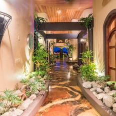 Opulent Foyer of Glamorous and Exotic Estate