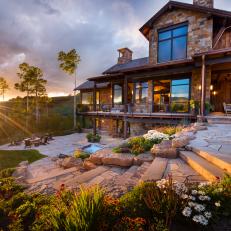 Stone Estate With Sweeping Mountain Views